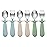 PandaEar 6 Pieces Baby Toddler Silicone Stainless Steel Utensils Silverware Spoon Fork for Baby Toddler BPA Free with Silicone Holding Anti-Choke Design (Blue Green Beige)