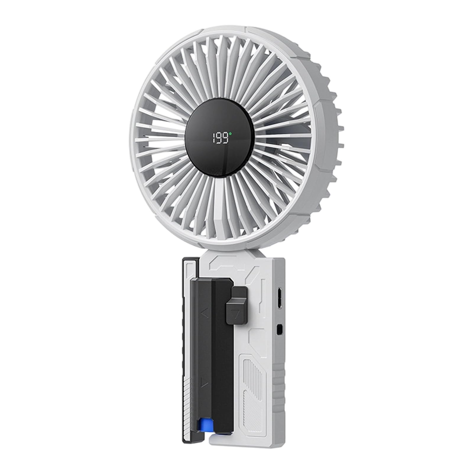 Hsyzygian Compact Cooling Fan Adjustable Speeds Quiet for Indoor Outdoor Daily Activities USB Rechargeable Personally Fan