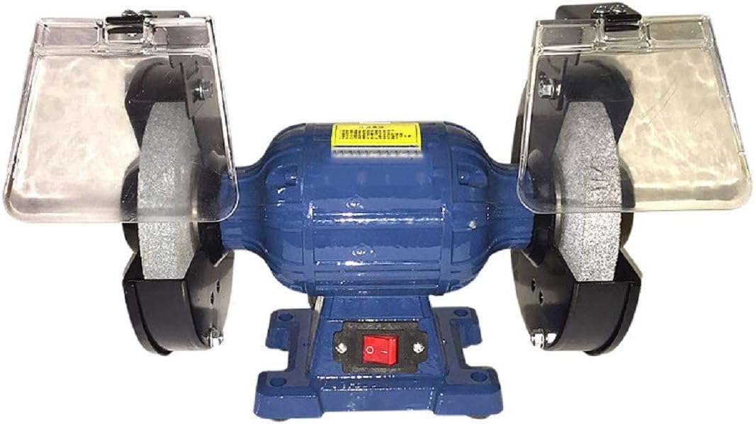 Mini Grinding Machine Grinder Power Tool Household Multi-Functional Electric Bench Grinder 220V Industrial Polishing Machine Two Abrasive Wheels (150 * 20 * 32) (Size : 150 * 20 * 32)