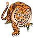 Produktbild Backpatch Tiger Rückenaufnäher XXL 20 x 22 cm