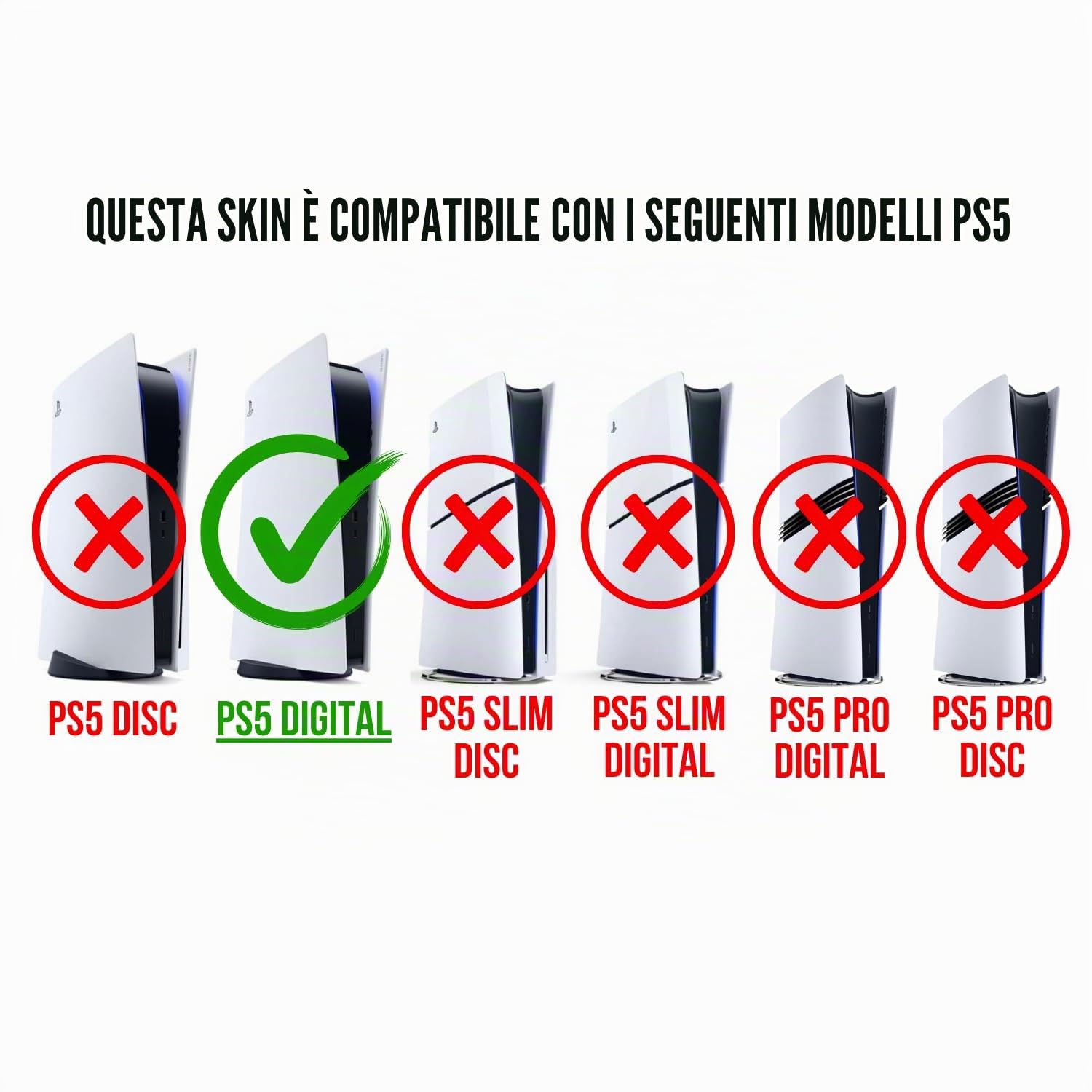 MaD Vision® Extra-Durable Skin Kit per PlayStation 5 (PS5) Digital | Set di Pellicole Adesive in Vinile Opaco per la Console e 2 Controller - per God of War|GOW Design