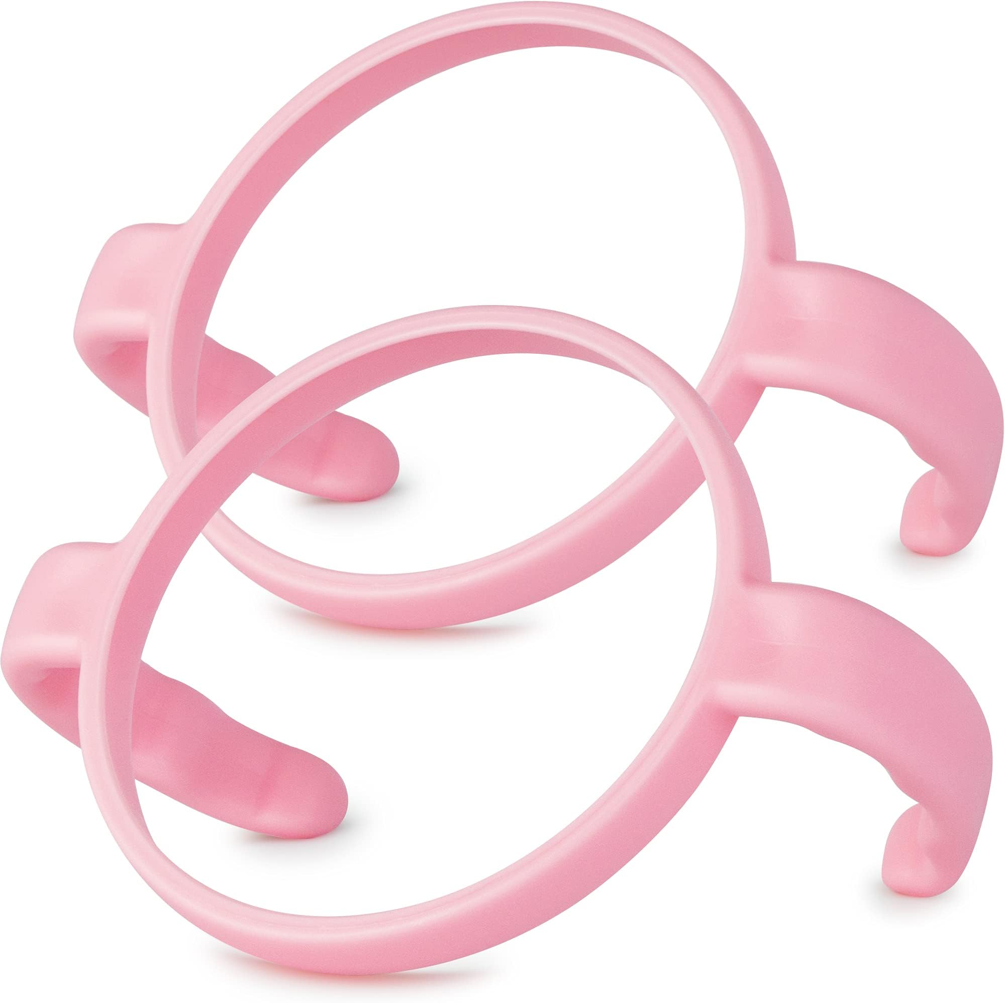 Baby Bottle Handles for Comotomo 5 Ounce & 8 Ounce Silicone Baby Bottles, Compatible Comotomo Bottle Holder for Baby, Pack of 2, Pink