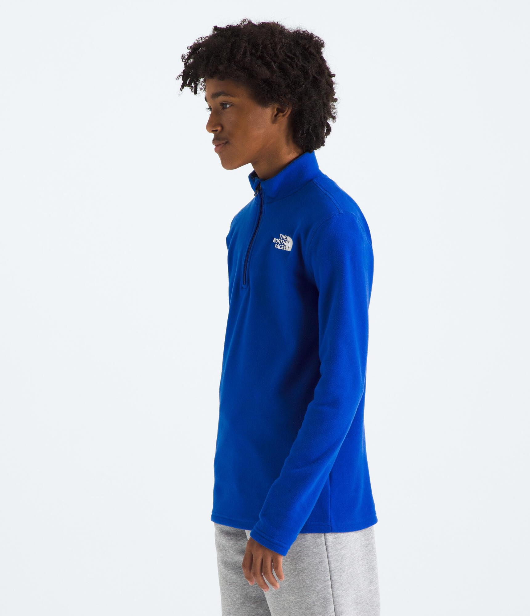 The North Face Teen Glacier 1/4 Zip Pullover Felpa con Cappuccio Unisex - Bambini e Ragazzi