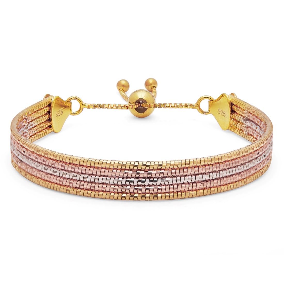 ZAVYA 925 Sterling Silver Minimal N/A Triple Tone Plating Chain Bracelet | | Gift for Women and Girls | With Certificate of Authenticity and 925 Hallmark (B0D1BH5VJB) Amazon Price History, Amazon Price Tracker