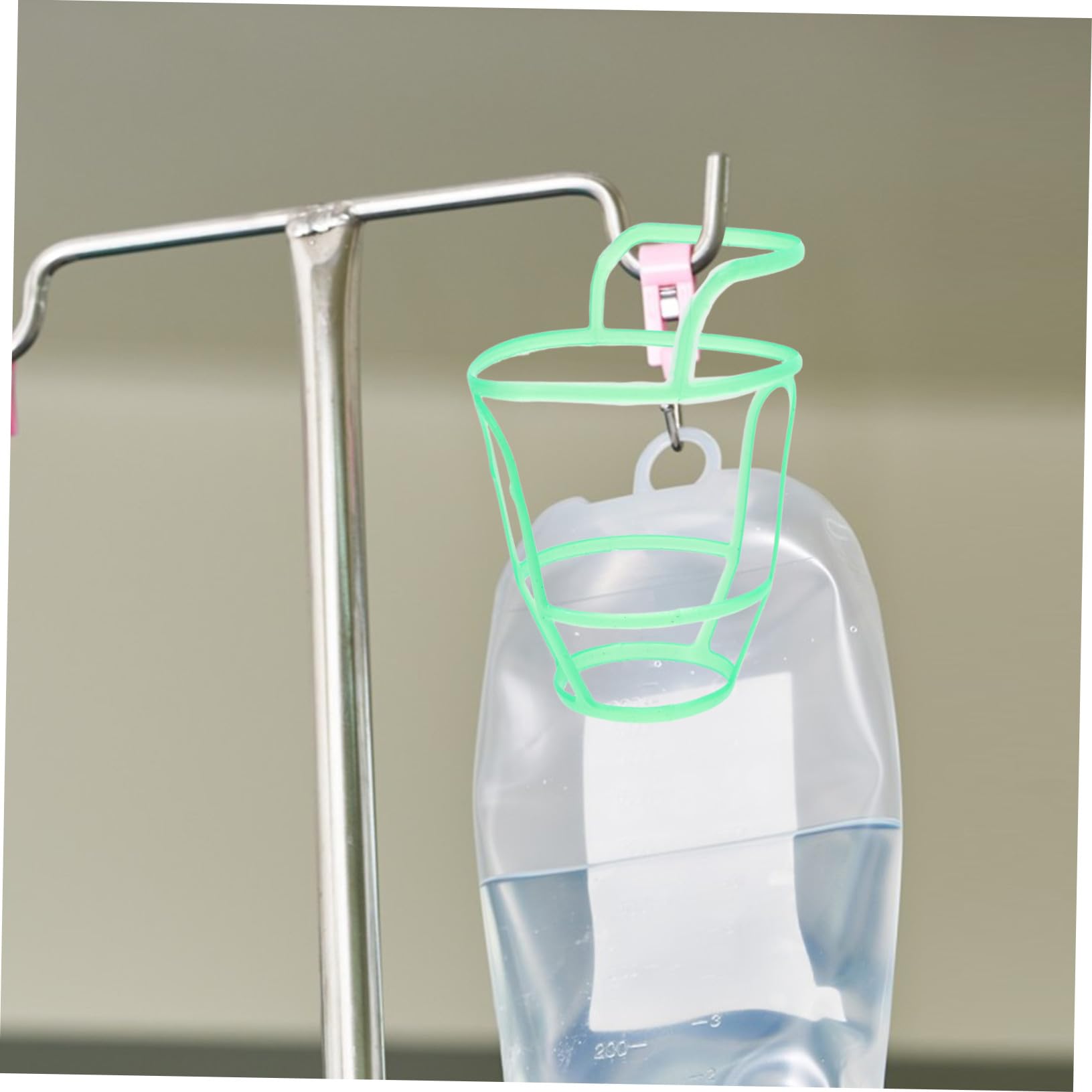 20 Pezzi Protettive in Plastica per Flaconi di Infusione Verde, Copertura Anti Caduta e Morbida per Bottiglie di Soluzione Salina in Ospedali e Ambulatori