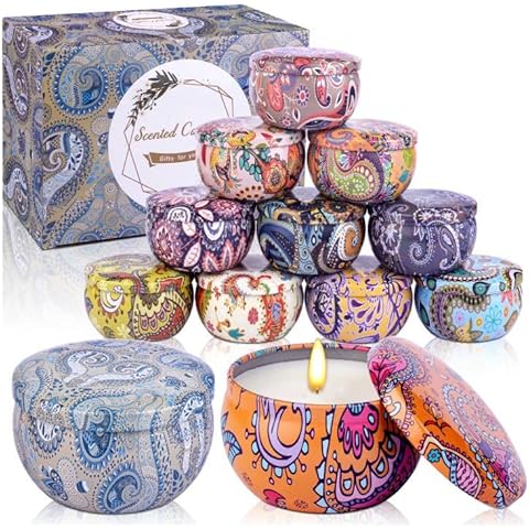 12 Pack Aromatherapy Soy Wax Candles Gift Set Cover