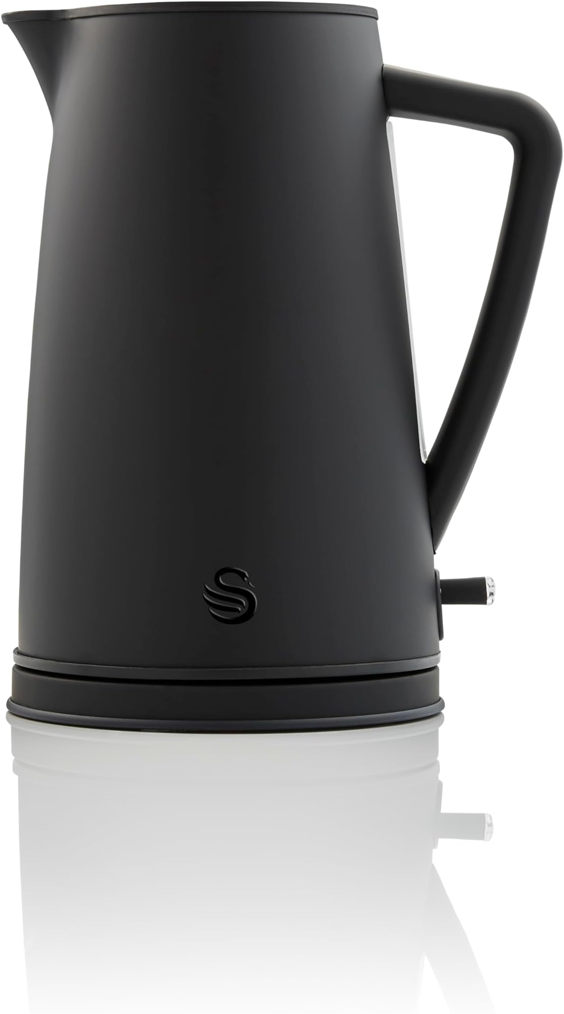 Swan SK14640BLKN Stealth Jug Kettle, Steamlined Design, Rapid Boil, 1.7L, 3000W, Matte Black