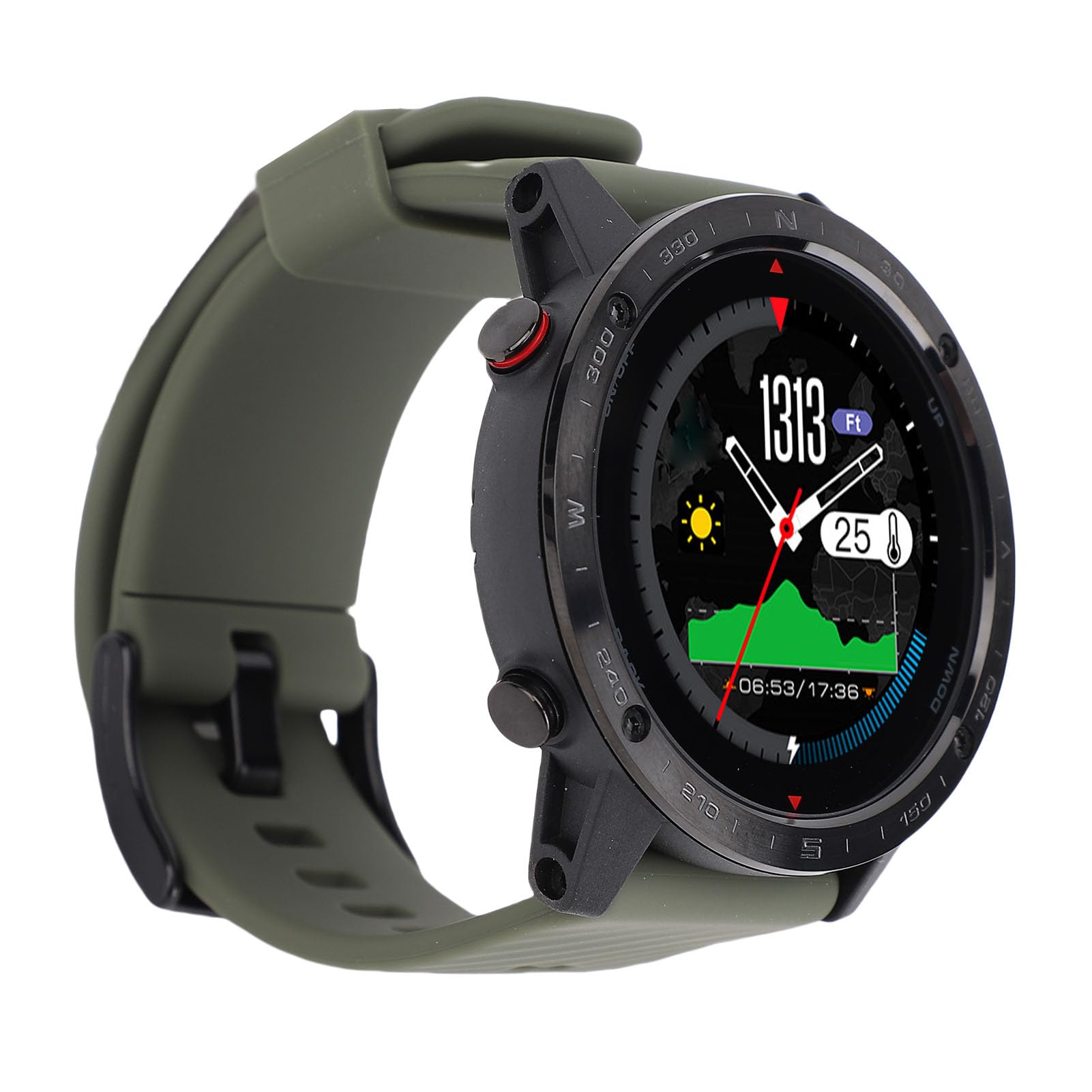 YUYTE Redondo con Pantalla de 1.3 Pulgadas para Buceo y Exterior, 50m