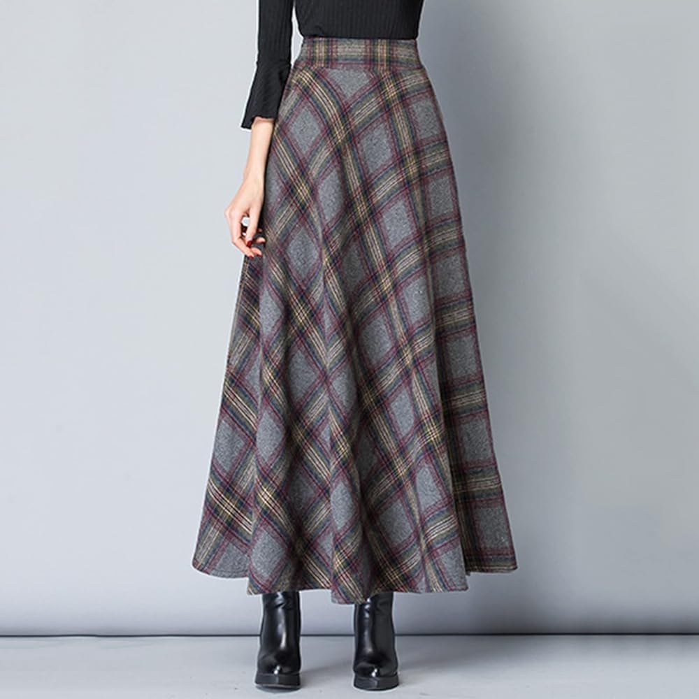 スカート LOW CLASSIC : 25SS / SLIT CHECKED LONG SKIRT (2COLORS) Amazon.com: Y2k Plaid Maxi Skirts for Women Vintage Gingham