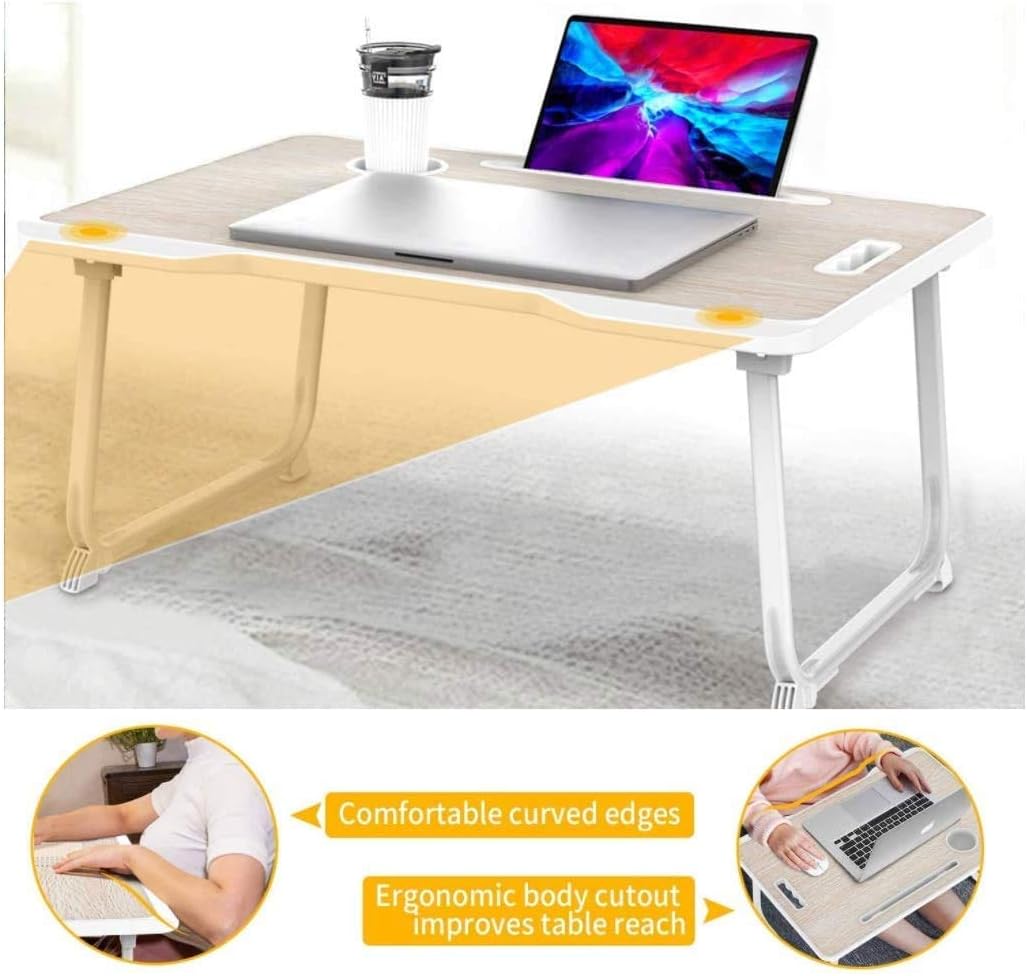 Lоwеѕt Prісе Laptop Bed Tray Table - Foldable Laptop Desk for Bed and Sofa, Portable Lap Desk with Handle for Eating Breakfast, Reading Book, Watching Movie on Bed/Couch (Wood) Bеѕt Dеаl Chеар 🛒 Laptop Bed Tray Table - Foldable Laptop Desk for Bed and Sofa, Portable Lap Desk with Handle for Eating Breakfast, Reading Book, Watching Movie on Bed/Couch (Wood)
