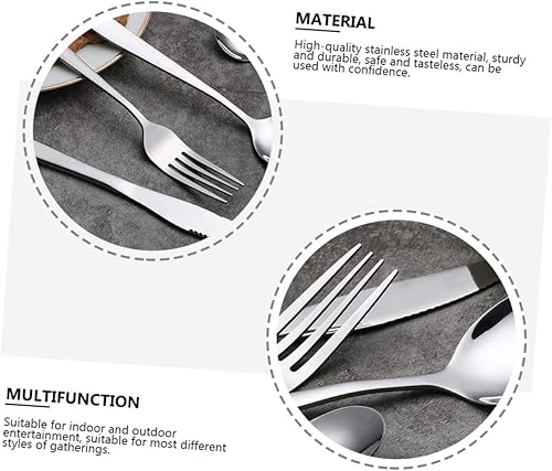 Miniatura 7 de BESTonZON 5 piezas de cubiertos suministros de restaurante cena fiesta tenedor cuchara de comer cucharas de sacacorchos bolsa de cubiertos cuchillo