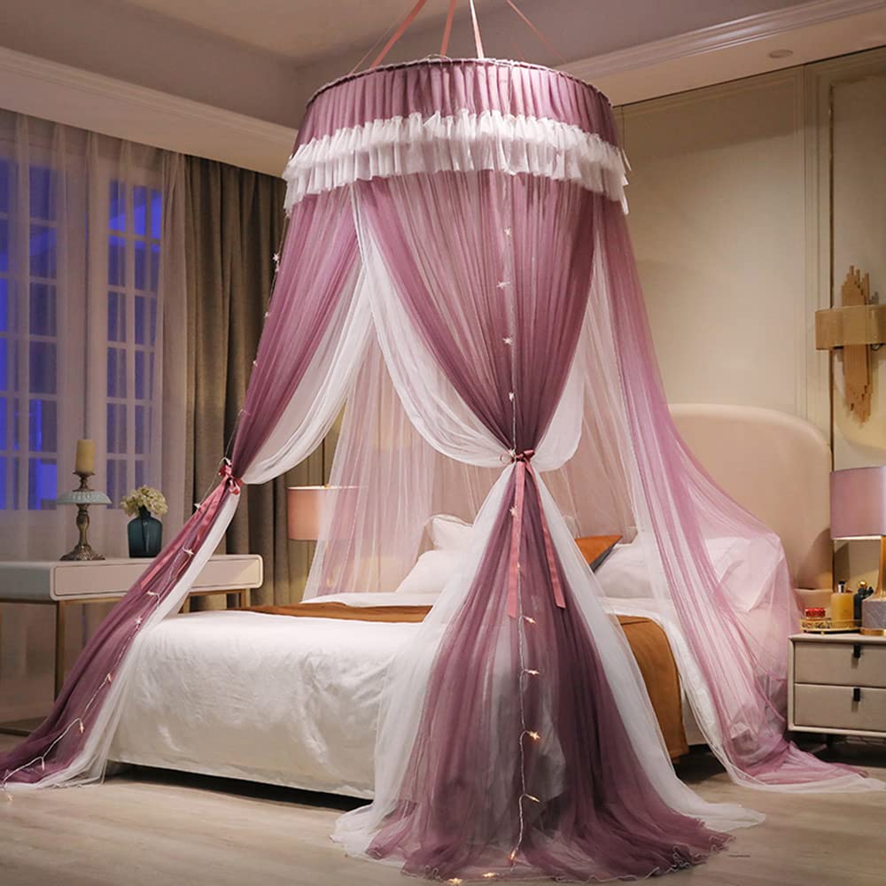 Tente moustiquaire de lit KLUFO pour chambre de fille anti-insecte et décorative