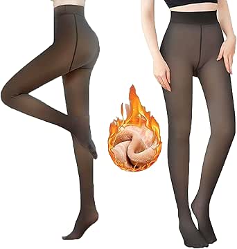 Sfit Thermo Strumpfhose Damen - Gefütterte Winterstrumpfhose Bis Übergröße