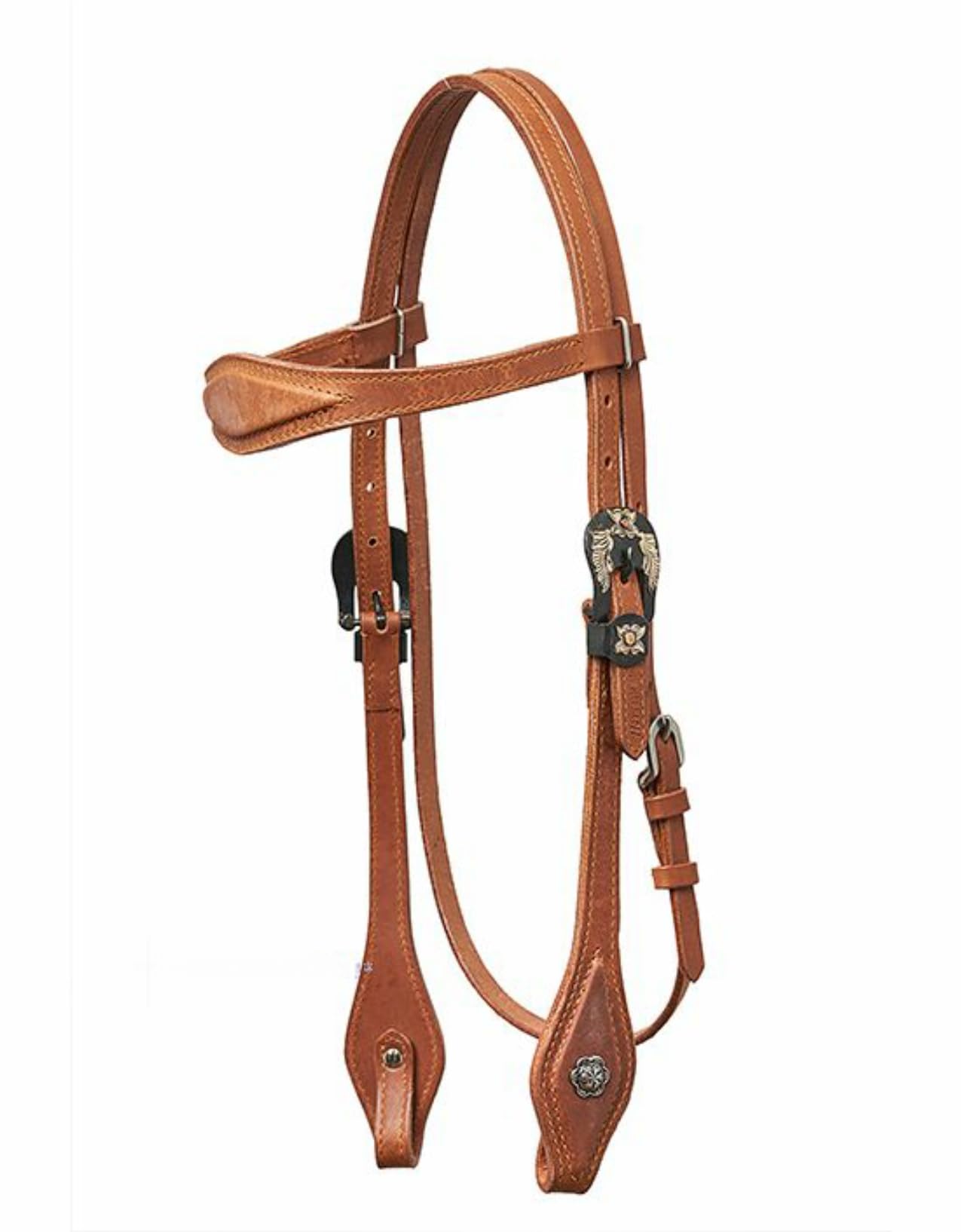WI Horseman´s Tack Kopfstück Flower Buckle