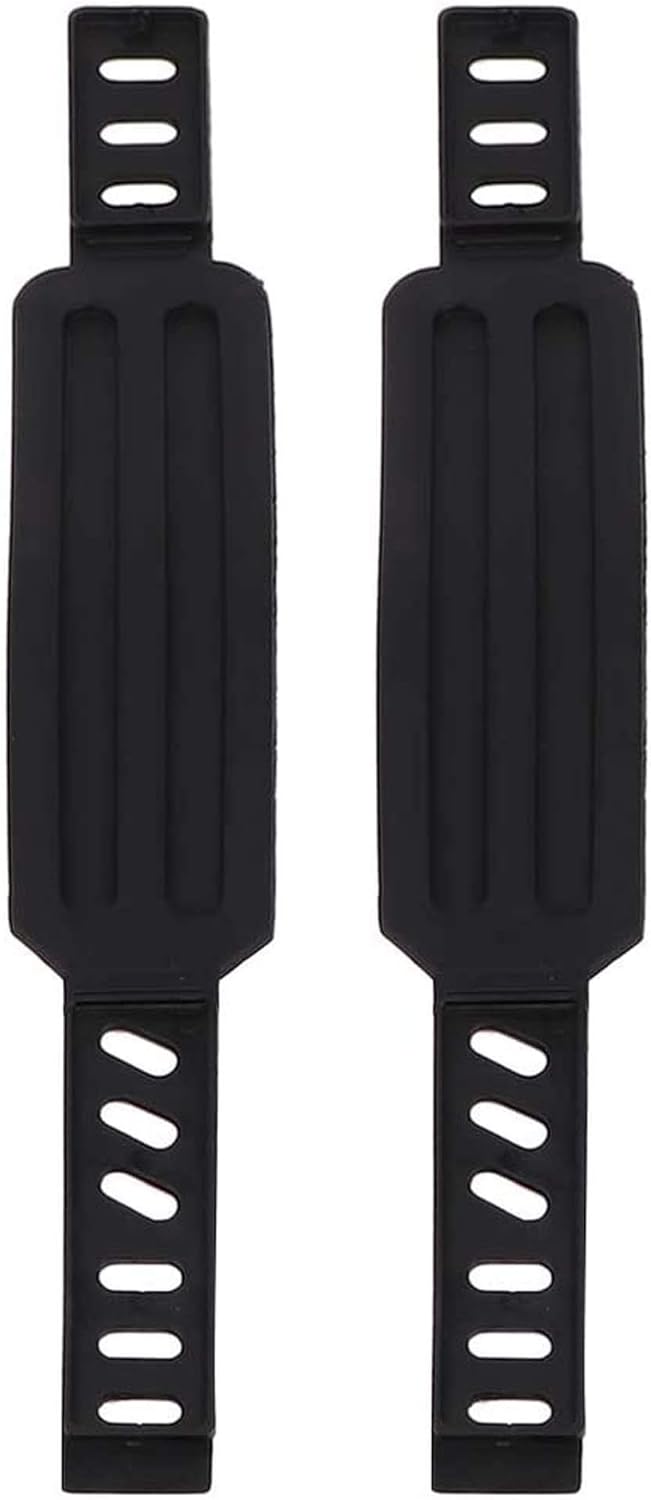 NTling Exercise Bike Pedal Straps, 1Pair Rubber Pedal Straps, Universal Pedal Straps, for