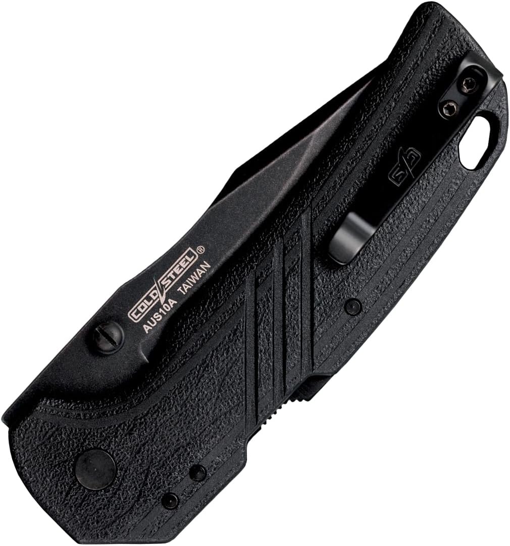 COLD STEEL Engage 3" AUS10A Razor-Sharp Clip Point Blade 4.25" Handle Everyday Carry Tactical Folding Knife with Atlas Lock