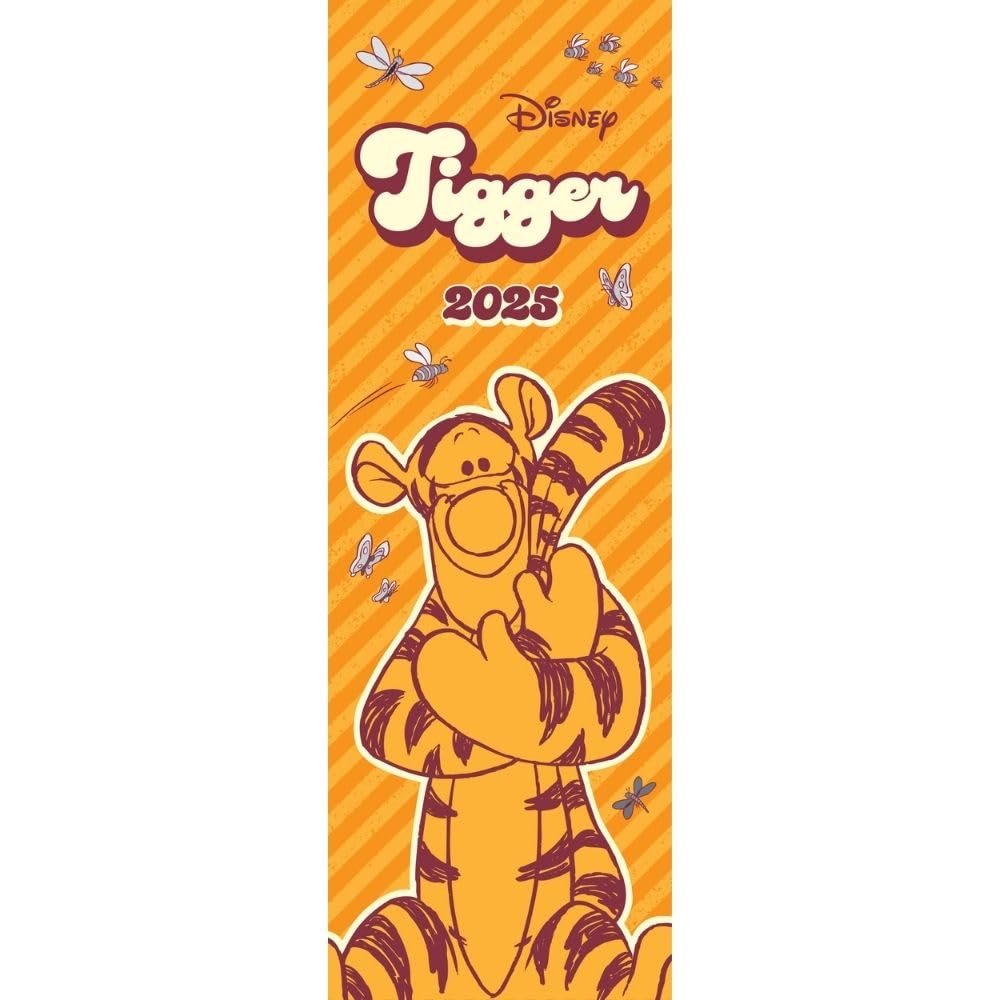 2025 Calendar Disney Tigger Month to View Slim Calendar Official Product