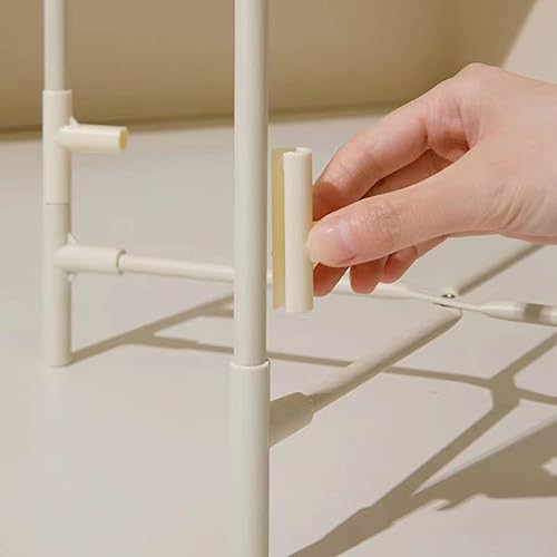 Miniatura 4 de Soporte para plantas para interiores y exteriores, mesa auxiliar redonda con soportes de 2 niveles, estante de soporte redondo, soporte para maceta,