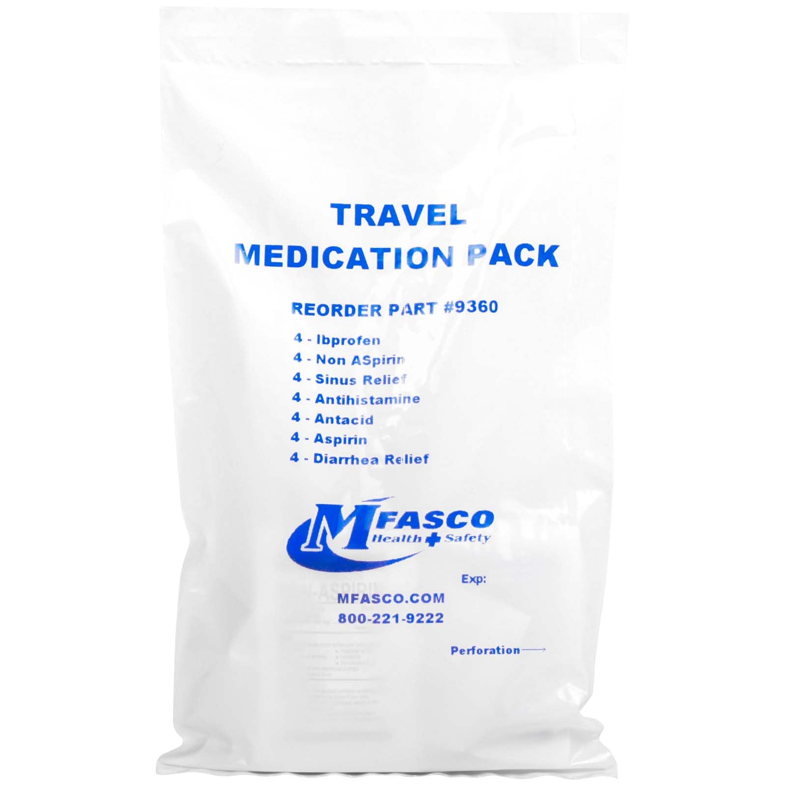 First aid Kit Refill Supplies Medication Pack for Refilling Small Kits or Traveling