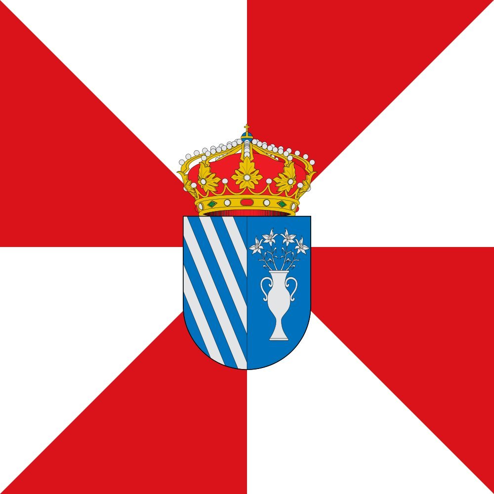 Drapeau carré Vídola 1.35m² en 120x120cm pour pavoisement