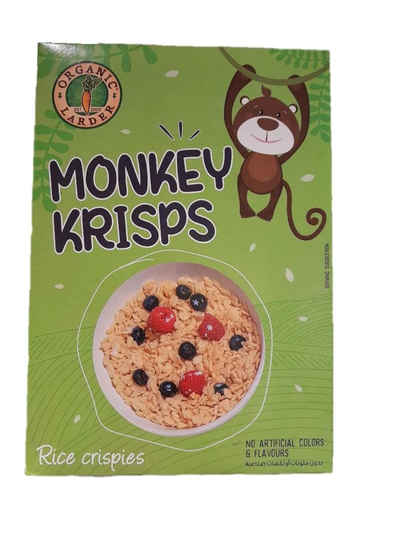 Organic Larder Monkey Krisps Rice Crispies, 300g