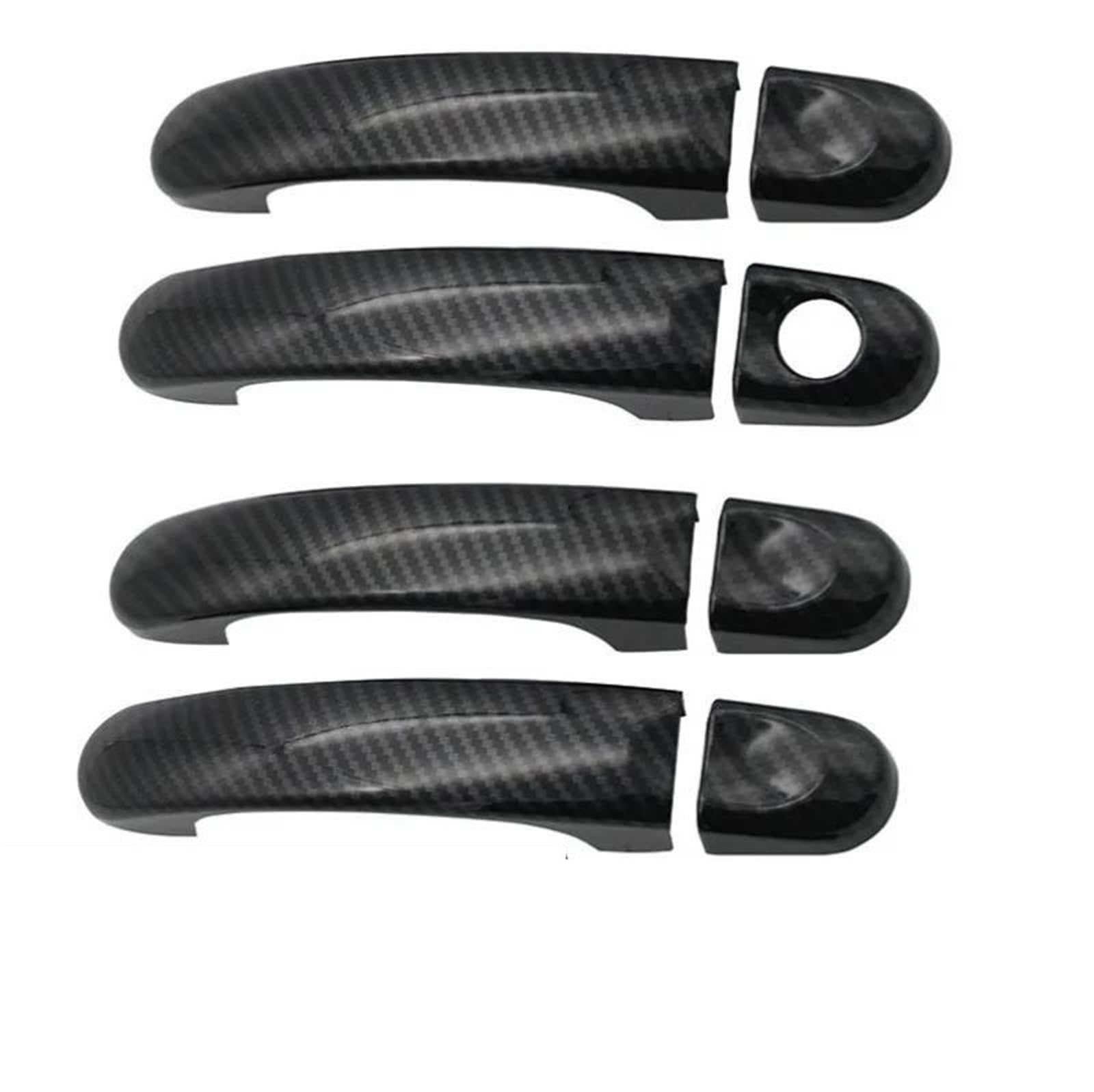 KJHOPY for VW Touran for Caddy for T5 for Transporter 2003-2015 Chrome Exterior Side Door Handle Covers Trim Set MOLDING CAPS Exterior Door Handle(Style3)