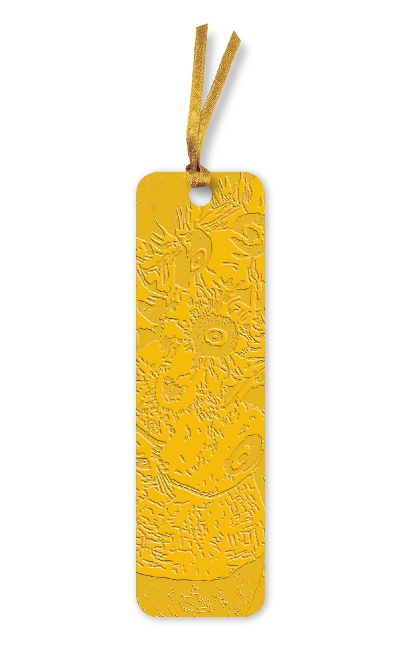 Marque-page de collection Van Gogh Sunflowers en cuir vegan, idée de cadeau culturel et raffiné