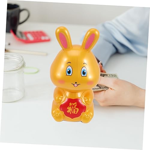 Miniatura 8 de NOLITOY 4 Pcs Plastic Piggy Banks for Children Rabbit Coin Bank Feng Shui Rabbit Figurine Piggy Bank for Girls Bunny Ornament Cute Piggy Bank Lucky
