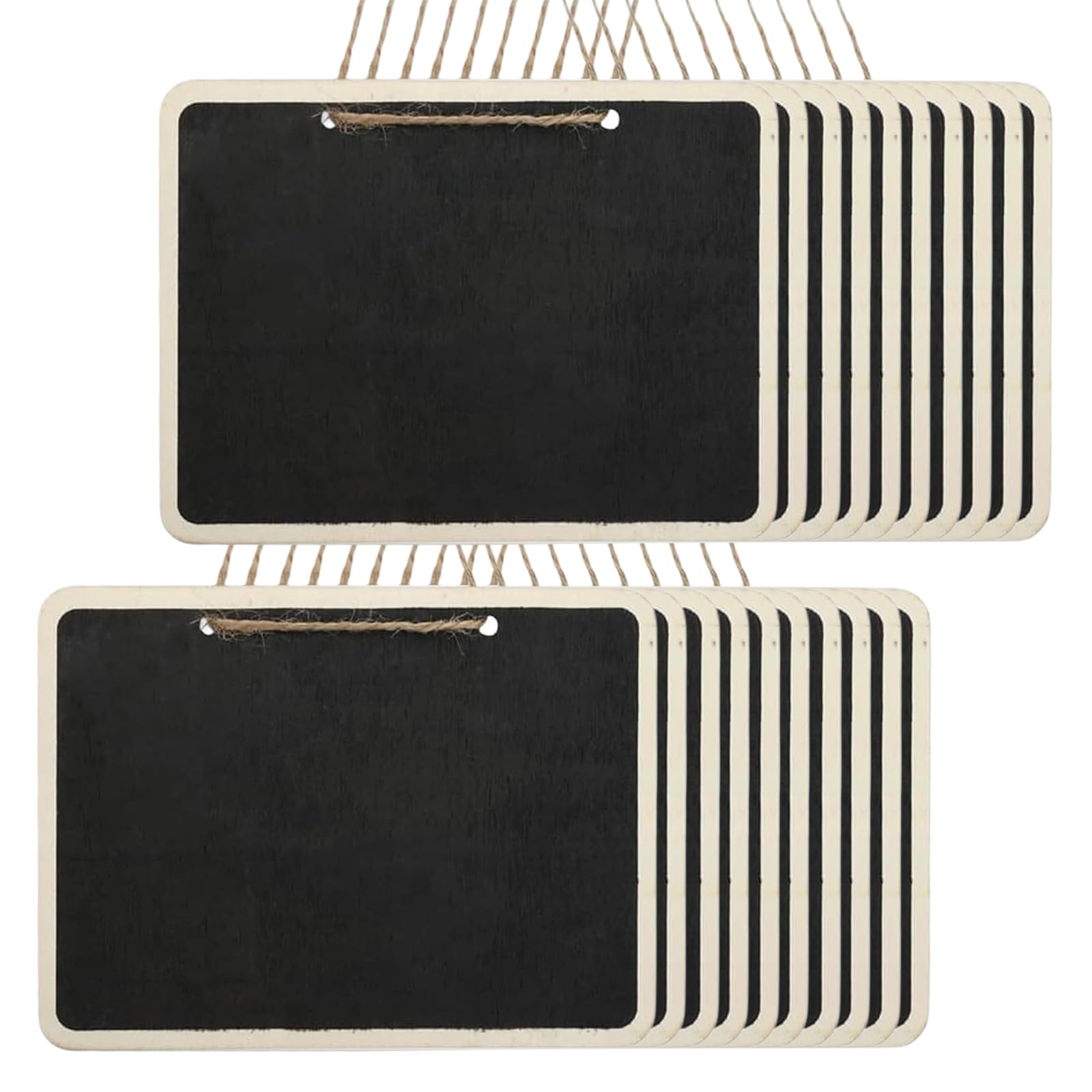 Home Notebook Tableau noir en bois 20 feuilles avec corde