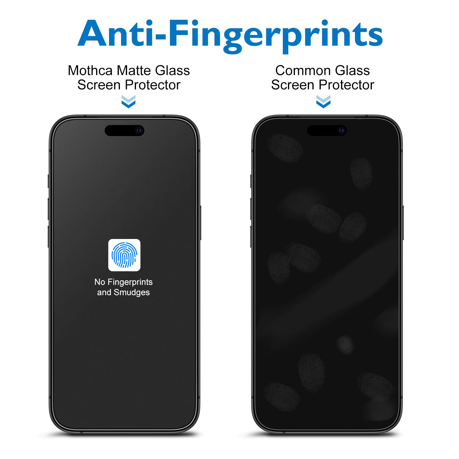 Mothca Matowa folia ochronna do iPhone 17 Pro Max, matowe szkło hartowane, folia przeciwodblaskowa, odporna na zarysowania, łatwa instalacja, 1 sztuka