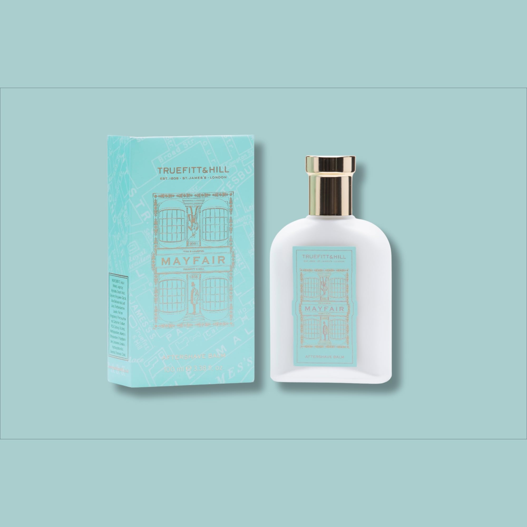 Truefitt & Hill Mayfair Aftershave Balm For Men | 100ml | - Image 2 thumbnail