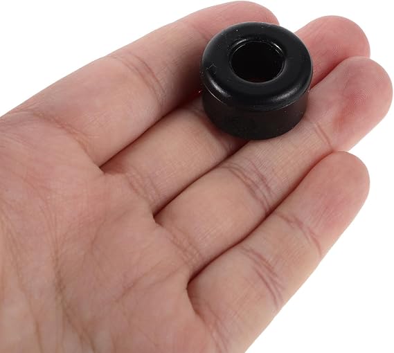 MERRYHAPY 10pcs Pu Skateboard Truck Bushings Shock Absorber Pads for Skateboard and Roller Skate Parts, Universal Fit with High Elasticity for Adults and Teens, Black Colour Accessories
