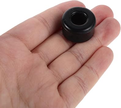 MERRYHAPY 10pcs Pu Skateboard Truck Bushings Shock Absorber Pads for Skateboard and Roller Skate Parts, Universal Fit with High Elasticity for Adults and Teens, Black Colour Accessories