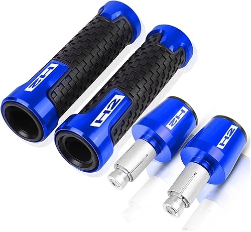 Miniatura 6 de Para Kawasaki H2 R H2R 2017 2018 2019 2020 2021 Perillas de manillar Agarres Manillar Bar Grip Cap Plug