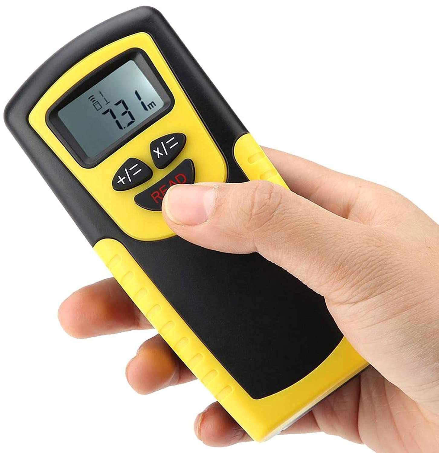 Buscador de rango ultrasónico | Cinta métrica digital de mano de 59 pies, medidor de distancia portátil telémetro de distancia, buscador de rango de alta precisión