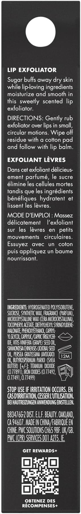 e.l.f. Lip Exfoliator, Moisturising Scented Lip Scrub For Exfoliating & Smoothing Lips, Infused With Jojoba Oil, Vegan & Cruelty-free, Coffee
