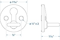 Vista 5 de Seachoice Cerradura de guardabarros para barco, acero inoxidable, paquete de 2