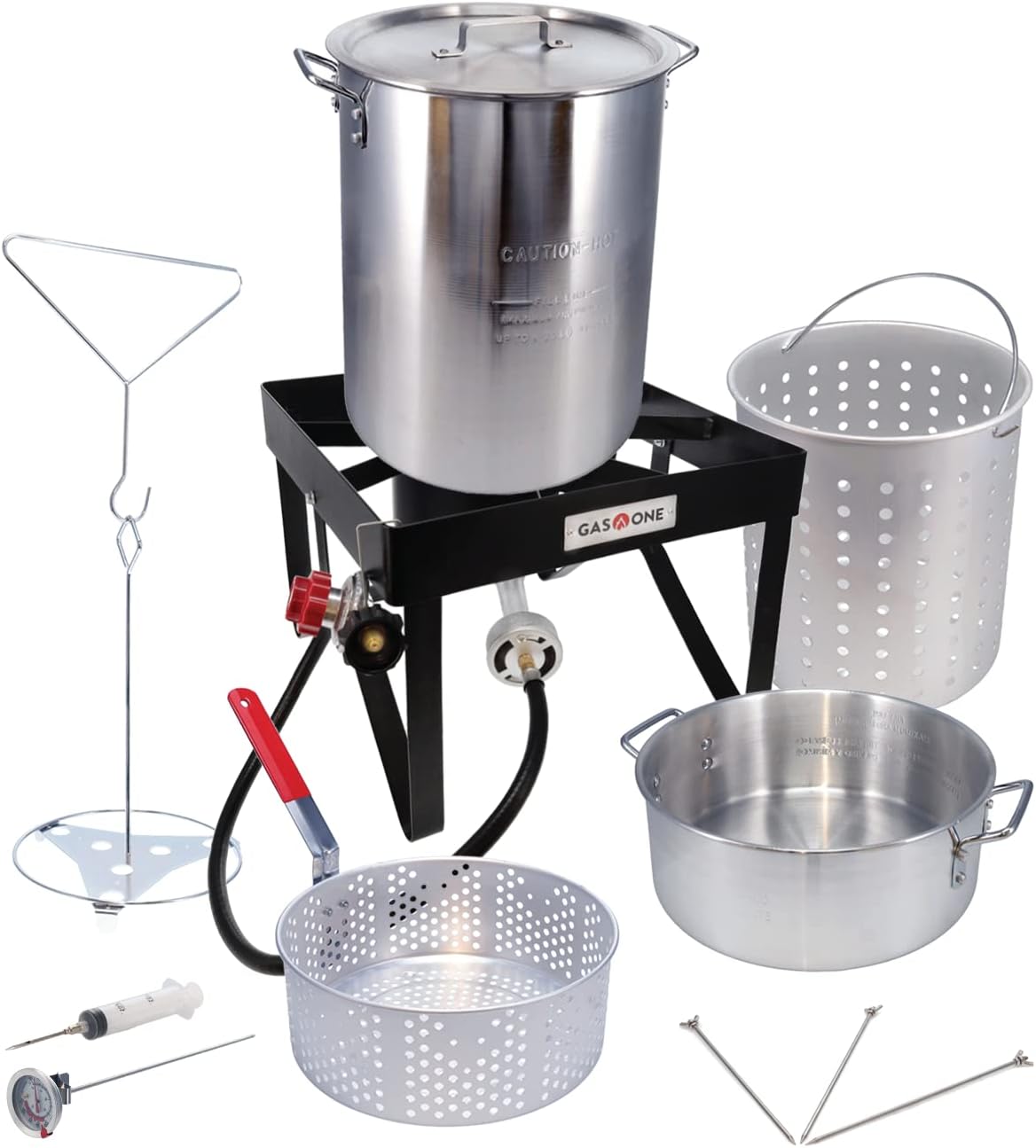 Bayou Classic 3016 30Quart Outdoor Turkey Fryer with Basket and Fry Pot Patio