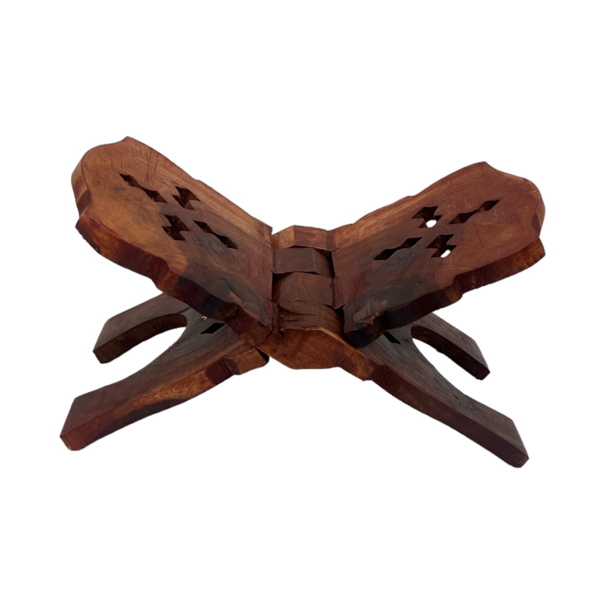 Hm tradelink Poojan Bhadar Wooden Religious Item Hand Carved Holy Book Stand (10 Inch, Brown)-image-35