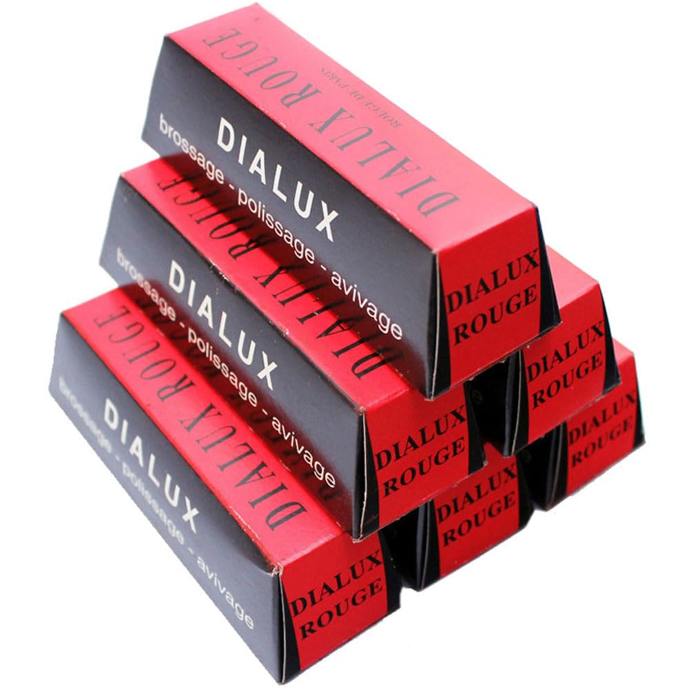 Dialux Red Rouge Polishing Compound Set 6 Bars Polish Yellow Gold Jewelry Metals