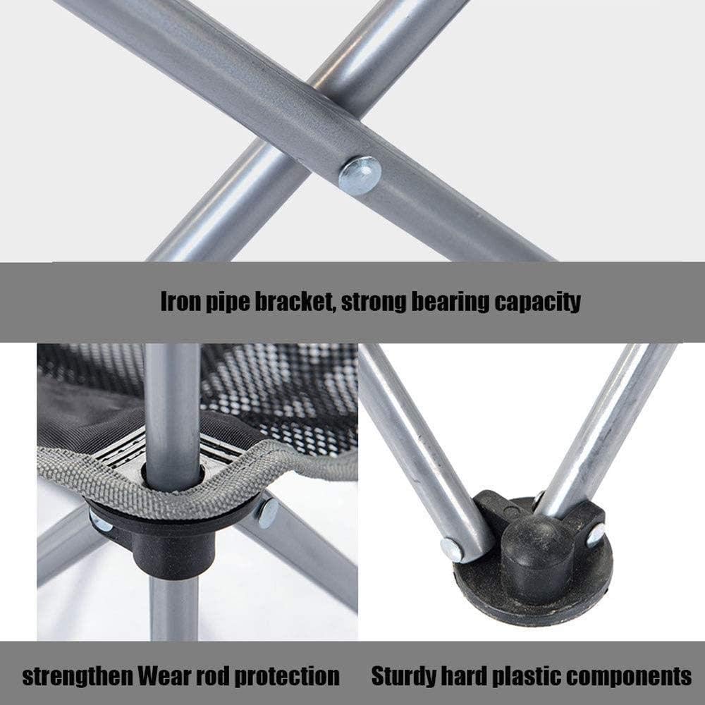 Chair Nylon Fabric Waterproof Tear Resistant Metal Bracket Sturdy and Durable Bottom Non-Slip Design Portable Folding Small Stool Field Sketching Stool Camping Fishing Beach