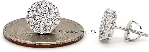 Miniatura 3 de Pendientes para hombre de plata helada, oro rosa, negro u dorado dorado