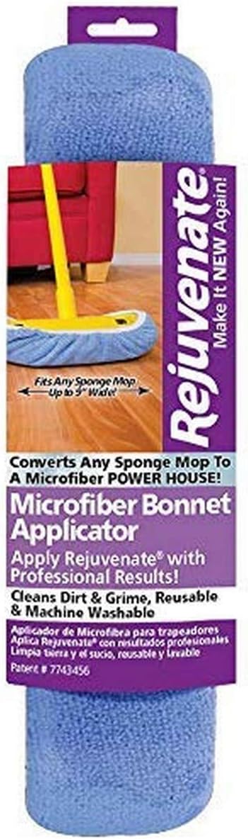 Rejuvenate Professional Wood Floor Restorer and Polish with Durable Finish Easy Mop On Application High Gloss Finish 32oz Microfiber Bonnet Applicator