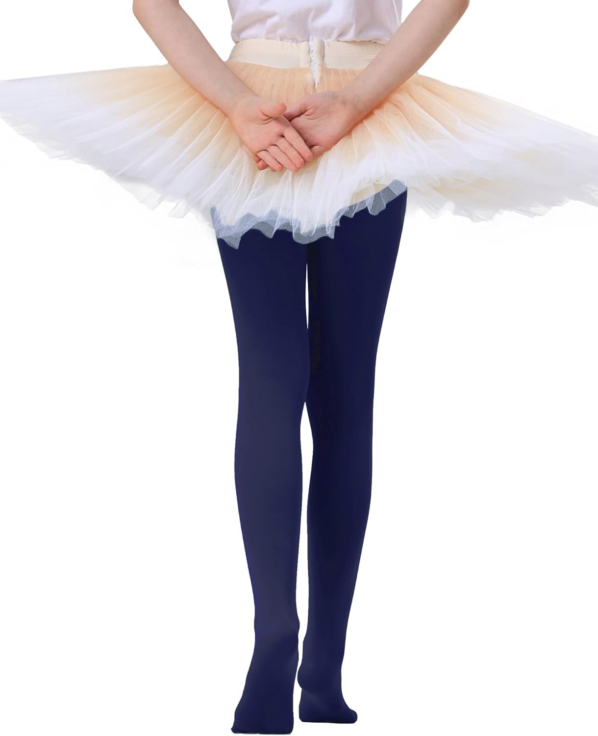 Citystl Ballet Tights for Girls - 3 Pairs, Multiple Colors, Cotton School Dress Tights - Image 6