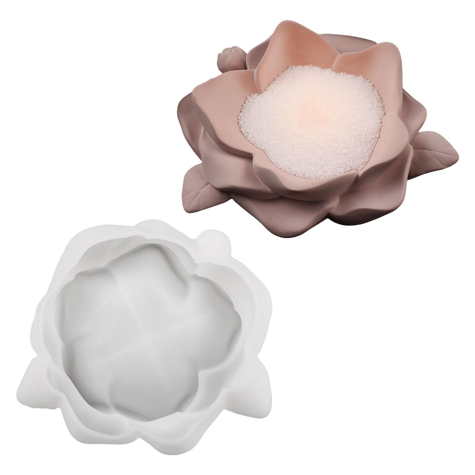 Buxuaaaa Tray Silicone Molds Rose Silicone for Epoxy Resin Holder Soap Making Vanity Organiser Tray Jewelry