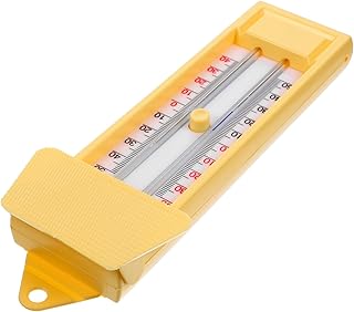 温室用最高最低温計 室内外対応アナログ温湿計 最大表示機能付き