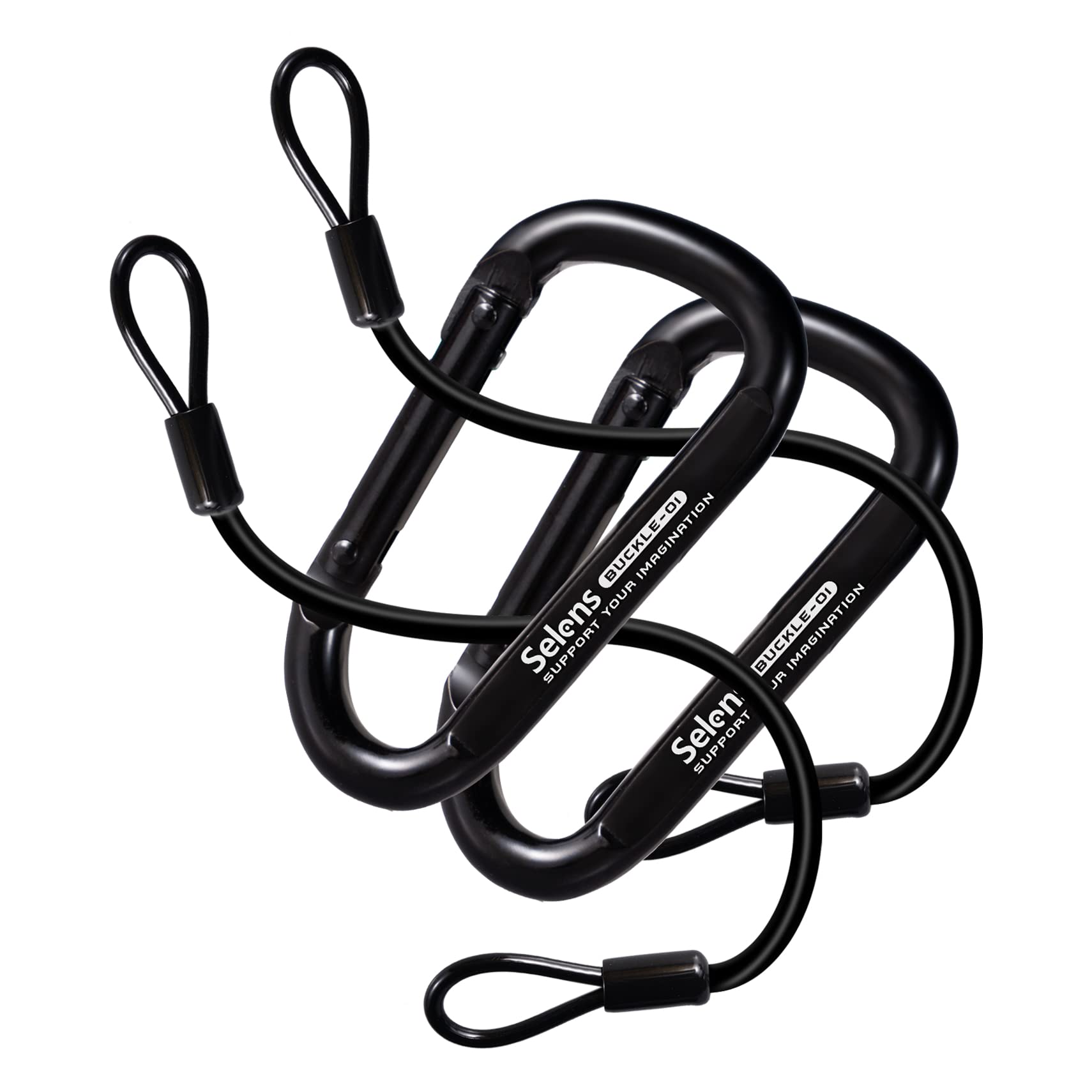 Selens Electrical Tape Holder for Gaffers Tape, Quick Lock Steel Clip Snap Hooks with 15" Hanging Rope for Photography, Film, Stage and Television