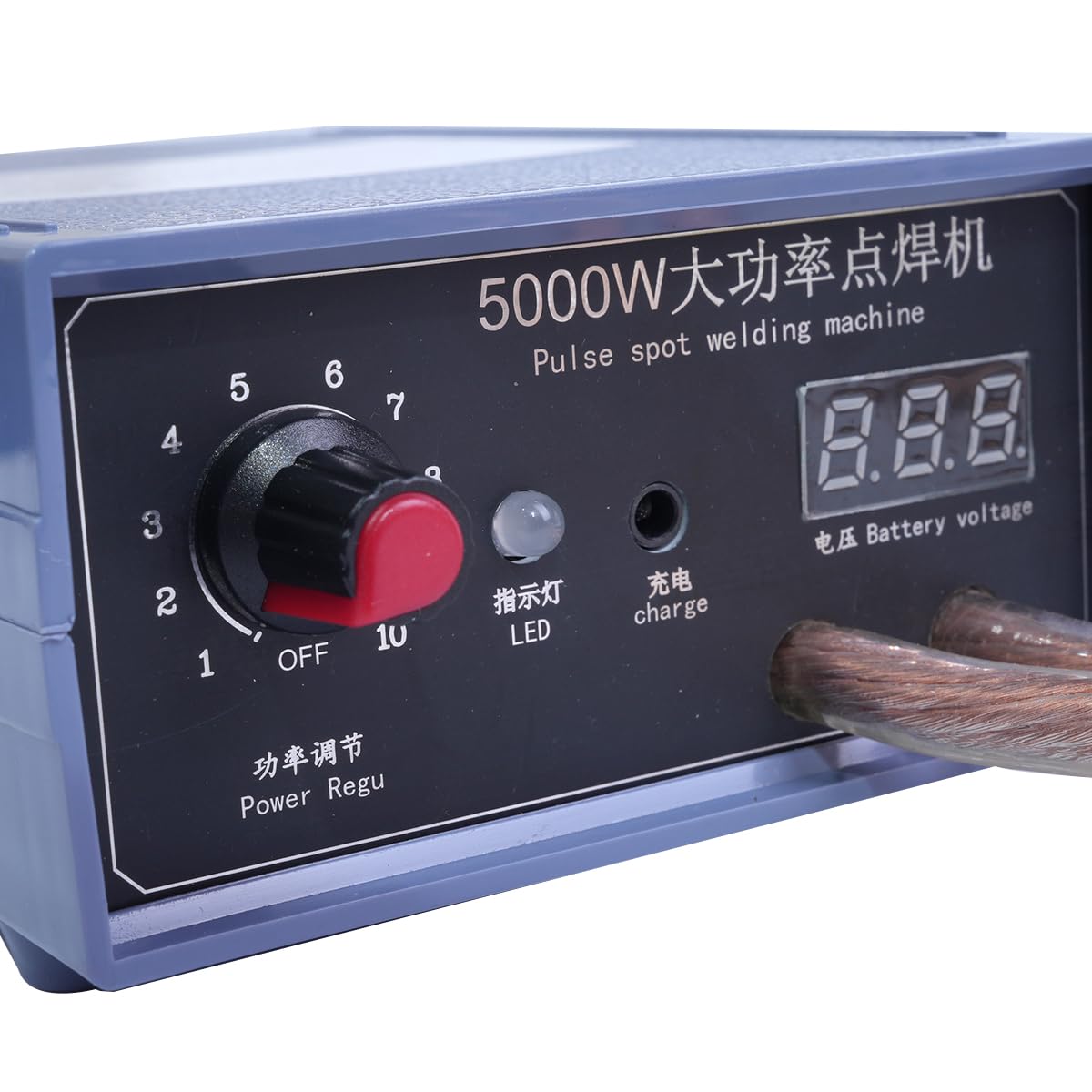Máquina de Soldadura por Puntos para batería 18650 Soldador por Puntos CA 220 V con Interruptor de pie Equipo de Soldadura Ajustable 5000 W