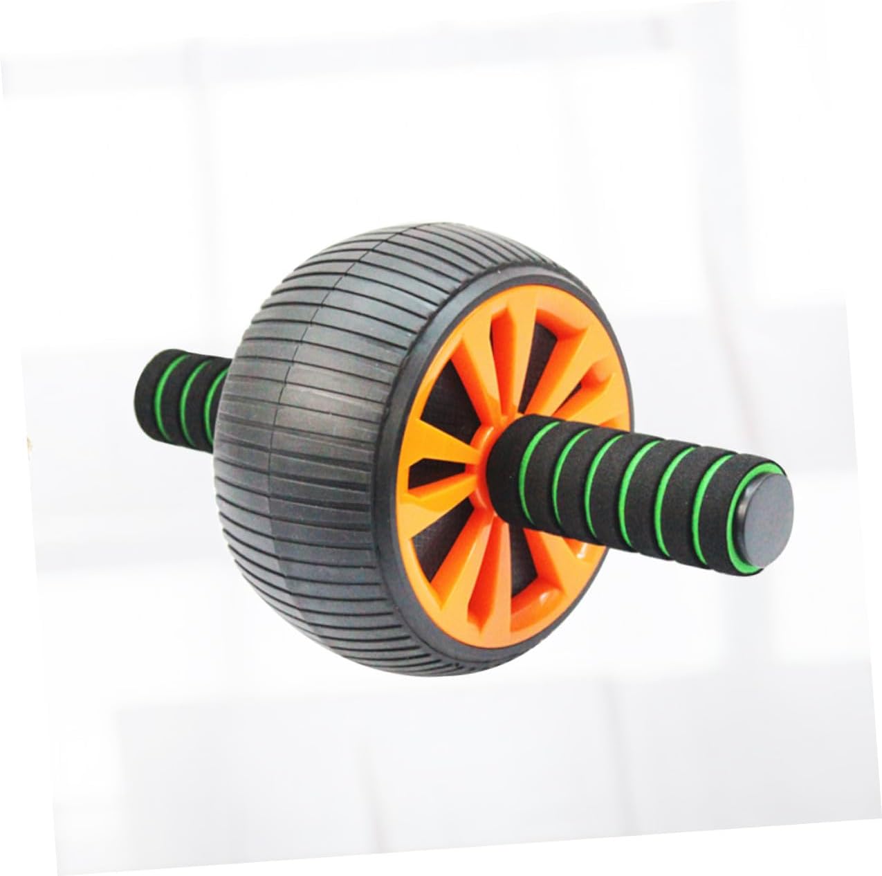 Cabilock Non-slip Abdominal Exercise Roller Core Trainer for Home Gym Fitness Silent Ab Wheel for Upper Body Workout and Fat Burning Rubber Grip for Stable Core Strengthening