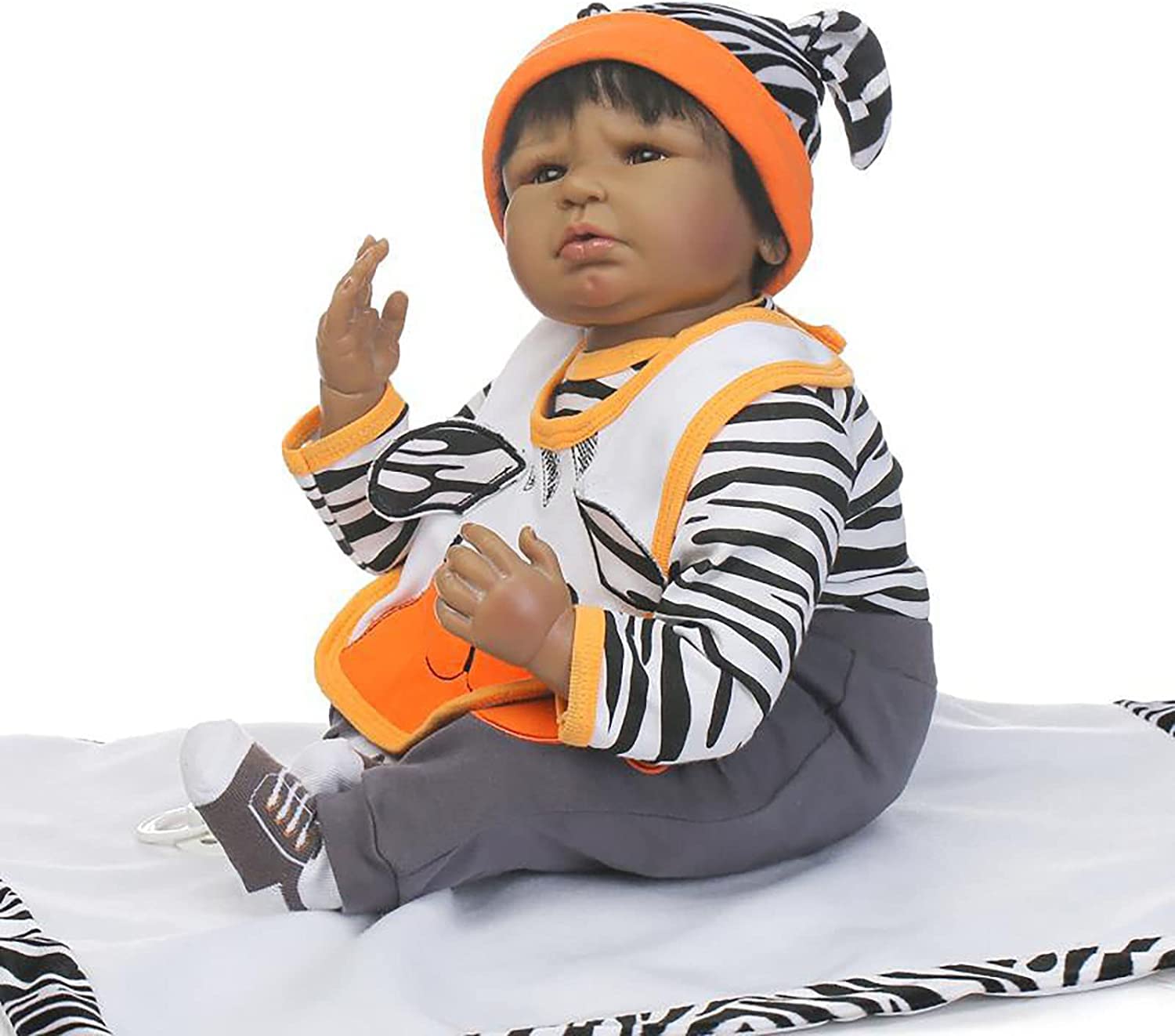 Amazon.co.jp: 新生児の赤ちゃん人形,リボーンベビードール アフリカ系